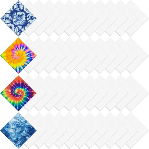 22 "× 22" بوتاناس بيضاء بيضاء للموت ، والقطن الصلب بانداناس متعدد الأغراض لف DIY للرجال ، والنساء ، والحيوانات الأليفة in Kuwait