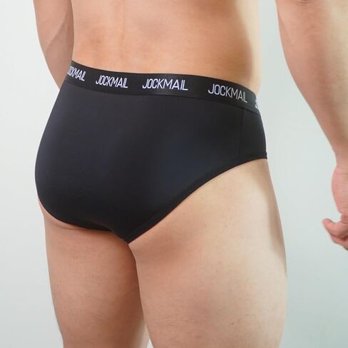 JOCKMAIL Men's Low Rise Sexy Briefs Breathable Ice Silk Underwear Athletic Letter Print Lightweight Triangle Cut in Saudi Arabia