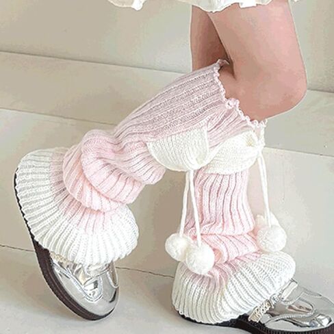 فتيات الساق تدفئة y2k لطيف bowkknot غامض جوارب طويلة السقوط أزياء عيد الميلاد streetwear kawaii lolita harajuku الساق دافئ in Saudi Arabia