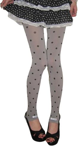 Polka Dot Funky Tights Y2k Whimsy Twee Patterned Stockings Vintage Whimsical Gyaru Alt Accessories 2000s Fashion in Saudi Arabia