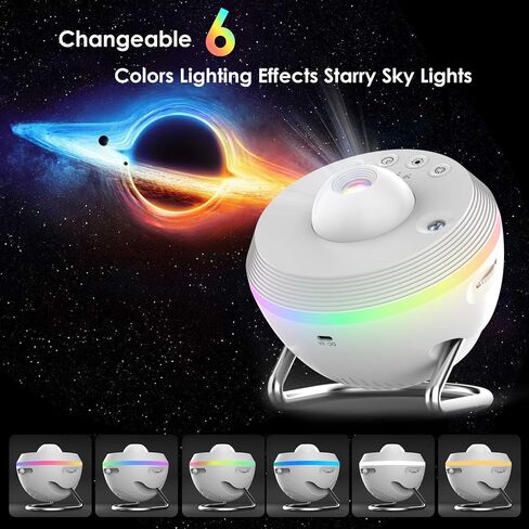 Galaxy Projector,Elec3 Star Projector,13 in 1 Planetarium 4K Realistic Starry Sky Night Light with 6 Night Light for Kids Room Adults Bedroom Ceiling Home Theater Decorative Lighting Projectors in Saudi Arabia