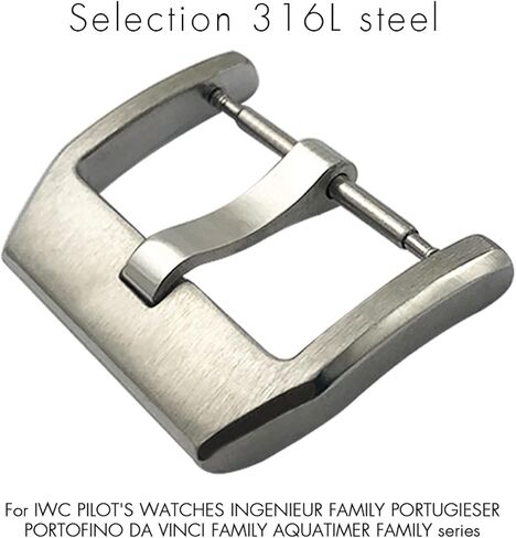 316L Stainless Steel Buckle Portugieser Rose Gold Rubber Leather Folding Clasp in Saudi Arabia