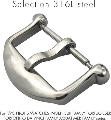 316L Stainless Steel Buckle Portugieser Rose Gold Rubber Leather Folding Clasp in Saudi Arabia