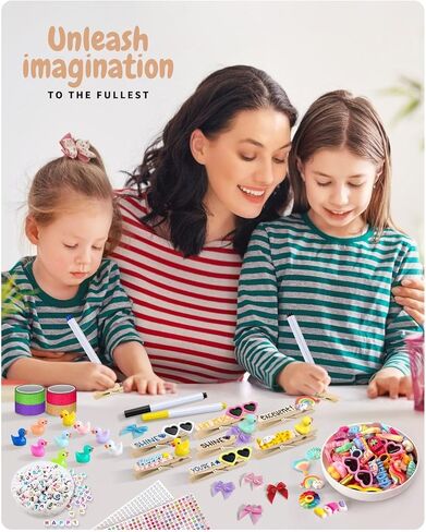 دبابيس البهجة لحقائب الظهر ، 80 مجموعة ملابس ملونة من الملابس الخشبية مقاطع الكرة الطائرة مقاطع الطائرة المشجعين هدايا كبيرة للفريق مع راتنج الاشياء 40 Mini Ducks 40 Bows 300 Beads Rich Excesssories in Kuwait