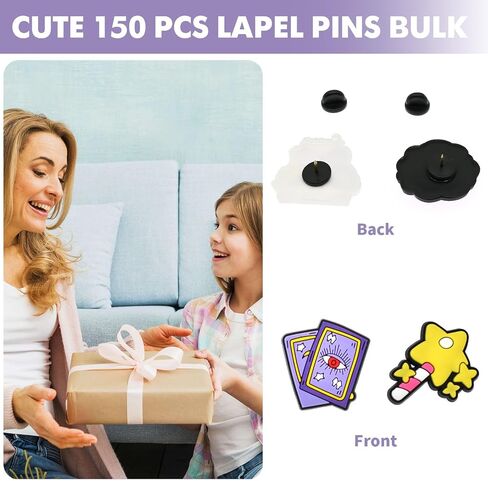 30-200pcs دبابيس لطيفة لحقائب الظهر ، شارات دبابيس صدرية مختلفة عشوائية ، مجموعات دبوس أنيمي ، دبوس زر مضحك مختلط in Kuwait
