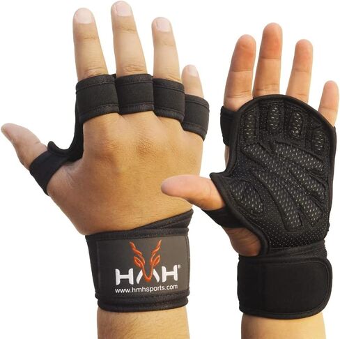 Workout Gloves Weight Lifting Gym Gloves for Men Women Wrist Support Padded Adjustable & Ventilated Grip Palm Protection Exercise Fitness Gloves, Pull ups in Kuwait