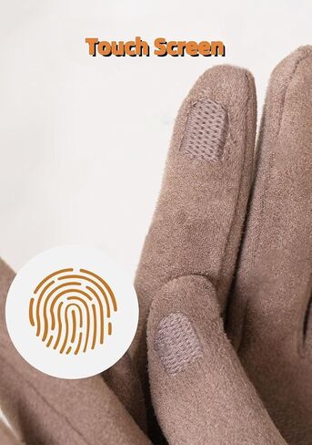 Winter Gloves for Women Touch Screen Gloves Soft Warm Gloves for Driving, Glove for coat in Saudi Arabia