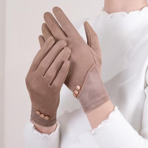 Winter Gloves for Women Touch Screen Gloves Soft Warm Gloves for Driving, Glove for coat in Saudi Arabia