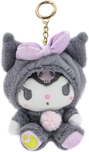 4.5 "سلسلة مفاتيح كرتون لطيفة - Kawaii Plush Animal قلادة - مناسبة لحقائب الظهر والأكياس والسيارات ، هدية للنساء in Kuwait