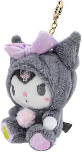 4.5 "سلسلة مفاتيح كرتون لطيفة - Kawaii Plush Animal قلادة - مناسبة لحقائب الظهر والأكياس والسيارات ، هدية للنساء in Kuwait