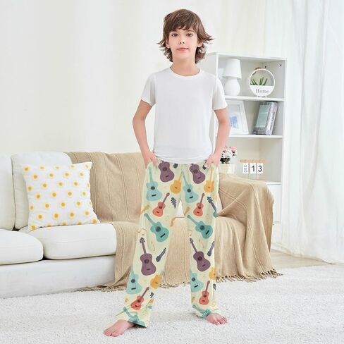 Wfrish Pajama Pants Bananas Black Lounge Pajama Bottoms Soft Sleep Pjs Sleepwear S in Kuwait
