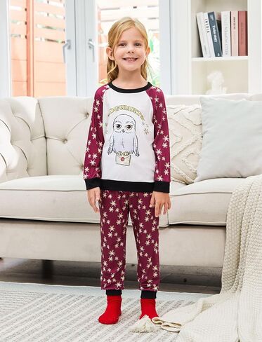 Harry Potter Family Christmas Matching Pajamas Sets Xmas Pjs Top and Pant Set for Kids Couples in Saudi Arabia