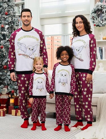 Harry Potter Family Christmas Matching Pajamas Sets Xmas Pjs Top and Pant Set for Kids Couples in Saudi Arabia