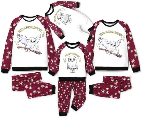 Harry Potter Family Christmas Matching Pajamas Sets Xmas Pjs Top and Pant Set for Kids Couples in Saudi Arabia