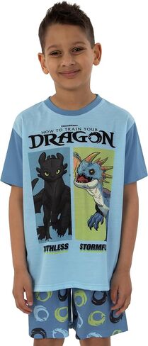 How To Train Your Dragon Pajamas, Long Sleeve Boys Pajamas, Fun Boys Pjs, Dragon Kids Pajama Set in Kuwait