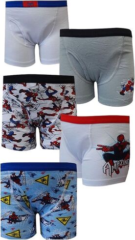 Marvel Comics Amazing Spiderman 5 Pack Boys Boxer Boxer Boys (4) in Saudi Arabia