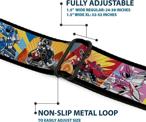 Power Rangers Belt, Seatbelt Buckle Belt, Power Rangers and Zord Action Pose Blocks, Adjustable in Saudi Arabia