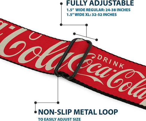 حزام شركة Coca-Cola ، حزام مشبك حزام الأمان ، شرب شعار Coca Cola typograpy متناثر أبيض أبيض ، قابل للتعديل in Saudi Arabia