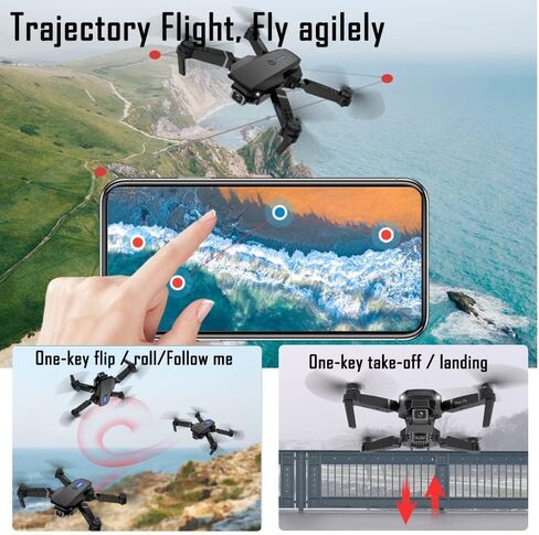 FPV Drone with 4K Dual HD Cameras Upgraded Version RC Quadcopter for Adults and Kids in Saudi Arabia