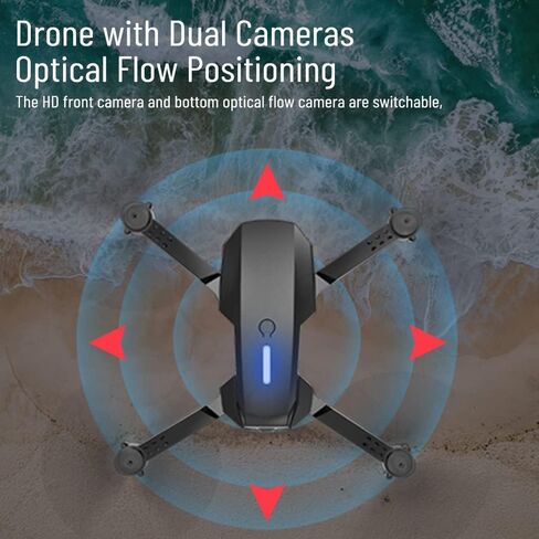 FPV Drone with 4K Dual HD Cameras Upgraded Version RC Quadcopter for Adults and Kids in Saudi Arabia