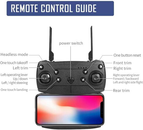 FPV Drone with 4K Dual HD Cameras Upgraded Version RC Quadcopter for Adults and Kids in Saudi Arabia