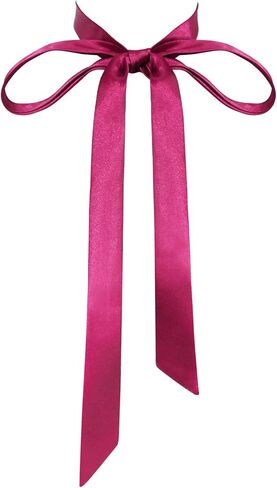 روابط القوس الشريط للنساء ، والسيدات ذاتية التعادل الساتان الفتيات Bowtie ألوان صلبة. in Kuwait