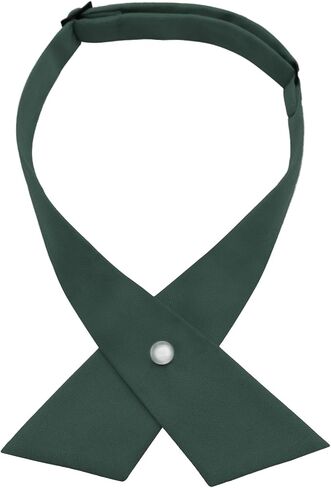 Criss-cross Bow Tie Adjustable Womens Tie, Solid Color Bowtie for Women, School Girl Tie for Graduation Office Casual in Saudi Arabia