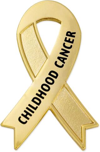 PinMart's Childhood Cancer Gold Awareness Ribbon Lapel Pin in Saudi Arabia