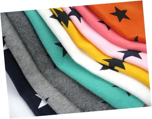 BESTYASH Cotton Scarf with Five Pointed Stars Print Warm Neckwarmer for Boys and Durable and Comfortable Neckerchief in Grey for Autumn Winter Stylish Winter Supplies in Kuwait