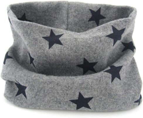 Childrens Five Pointed Star Cotton Scarf Grey Warm Neckerchief for Boys and Soft Neck Warmer for Fall Winter Durable Comfortable Accessory for Casual and Holiday Use in Kuwait