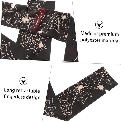VANZACK Long Stretchable Fingerless Arm Warmers Gloves for Winter Unisex Design for Boys in Saudi Arabia