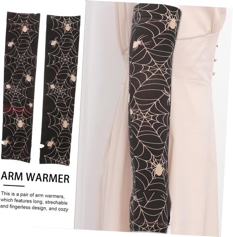 VANZACK Long Stretchable Fingerless Arm Warmers Gloves for Winter Unisex Design for Boys in Saudi Arabia