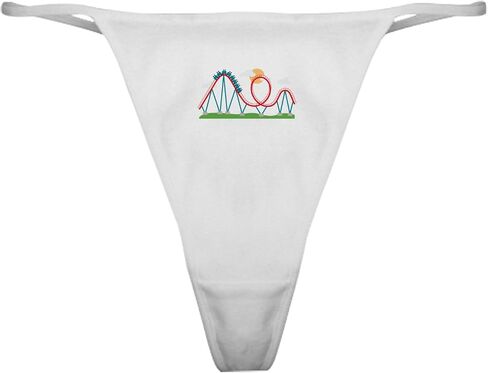 Cafepress Roller Coaster Classic Thong Intonder ، سراويل داخلية للسيدات in Saudi Arabia