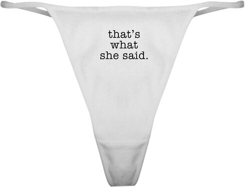 CafePress That's What She Said Classic Thong Underwear, Womens Panties in Saudi Arabia