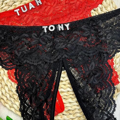 Custom Thong - Personalized Thongs with Names, Personalized Gifts, Custom thongs with name on it Special Word Customized in Kuwait