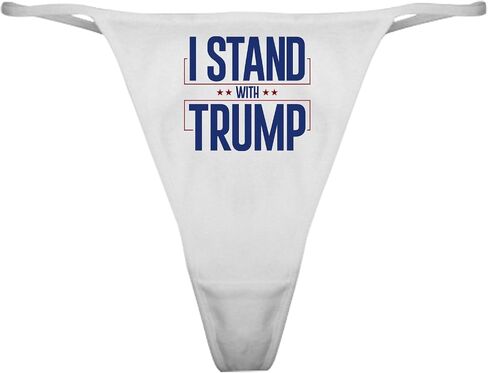 Cafepress أقف مع ملابس ترامب كلاسيك ثونغ الداخلية ، سراويل داخلية للسيدات in Saudi Arabia