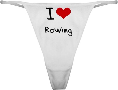 CafePress I Love Rowing Classic Thong Underwear, Womens Panties in Saudi Arabia