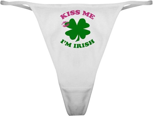 CafePress Kiss Me I'm Irish Classic Thong Underwear, Womens Panties in Saudi Arabia