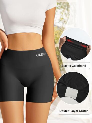 OLISHI Boyshorts Underwear for Women Cotton Women's Panties Boxer Briefs 4-Pack in Saudi Arabia