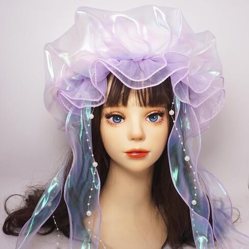 سحرية قناديل البحر بيريت يدويًا عتيقة فنان رسام القبعة Cosplay Cap Cap Decor in Kuwait