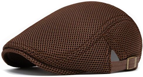 Unisex Beret Hat Newsboy Gatsby Cap Breathable Mesh Adjustable Flat Cap Ivy Cabbie Hat for Women Men in Saudi Arabia