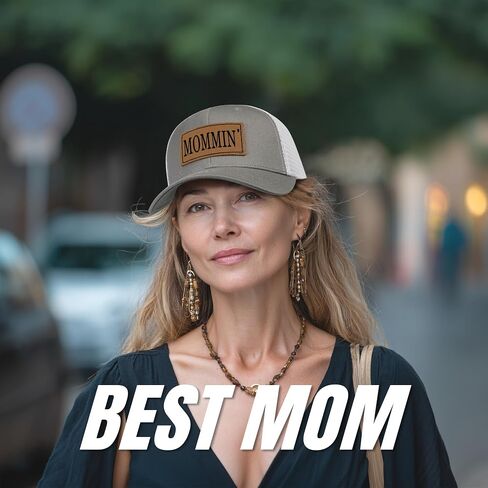 Mommin Trucker Hat for Women，Vintage Embroidered Baseball Cap，Mom Essentials Funny Gifts for Mothers Day in Kuwait