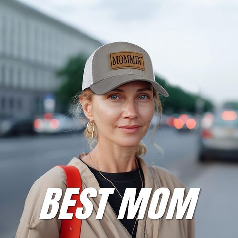 Mommin Trucker Hat for Women，Vintage Embroidered Baseball Cap，Mom Essentials Funny Gifts for Mothers Day in Kuwait