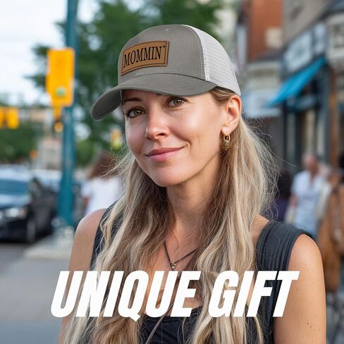 Mommin Trucker Hat for Women，Vintage Embroidered Baseball Cap，Mom Essentials Funny Gifts for Mothers Day in Kuwait