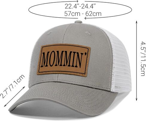 Mommin Trucker Hat for Women，Vintage Embroidered Baseball Cap，Mom Essentials Funny Gifts for Mothers Day in Kuwait
