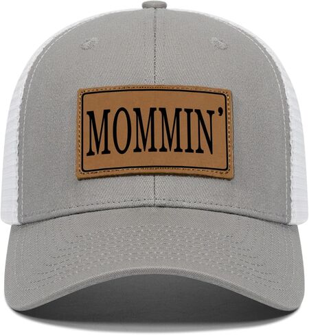Mommin Trucker Hat for Women，Vintage Embroidered Baseball Cap，Mom Essentials Funny Gifts for Mothers Day in Kuwait