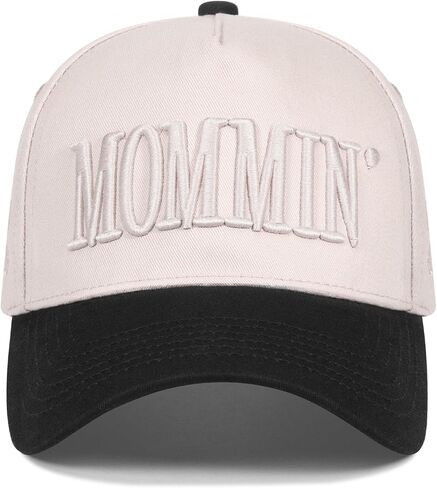 Mommin Trucker Hat for Women，Vintage Embroidered Baseball Cap，Mom Essentials Funny Gifts for Mothers Day in Kuwait