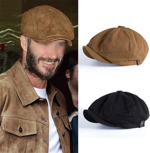 Ginger Duck Tongue Cap Korean Version of Men's Retro Newsboy Octagonal Painter Beret in Saudi Arabia