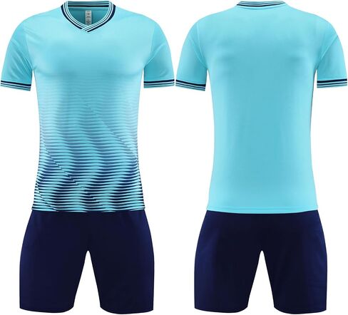 Customize Youth Kids Football Shirt Uniform Sports Clothes Gift Personalize Soccer Jersey for Boys Girls in Kuwait
