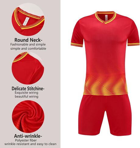 Customize Youth Kids Football Shirt Uniform Sports Clothes Gift Personalize Soccer Jersey for Boys Girls in Kuwait